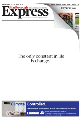 Cover of Marlborough Express