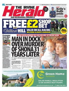 Cover of The Irvine Herald and Kilwinning Chronicle