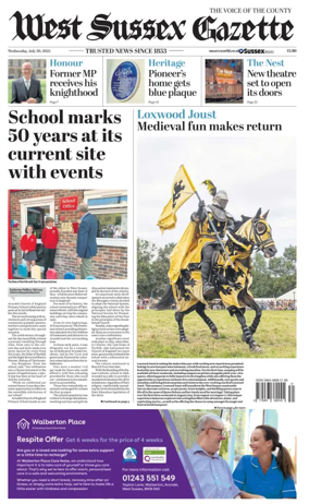 Cover of West Sussex Gazette