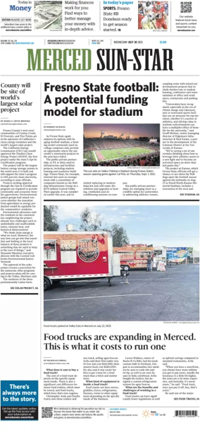 Cover of Merced Sun-Star