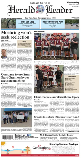 Cover of Siloam Springs Herald Leader