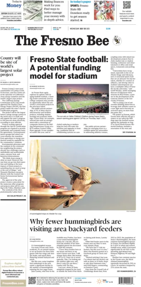 Cover of The Fresno Bee