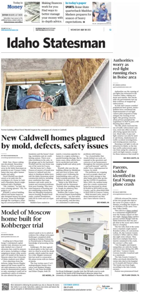 Cover of The Idaho Statesman