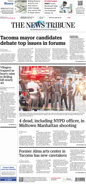 Cover of The News Tribune