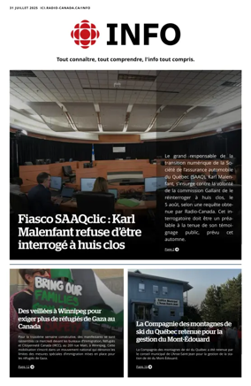 Cover of Radio-Canada Info