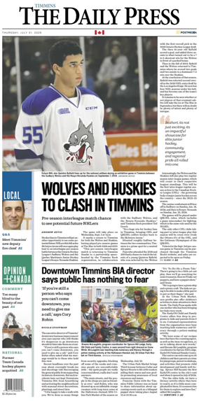Cover of The Daily Press (Timmins)