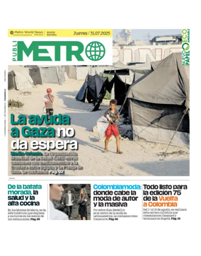 Cover of Publimetro Medellin