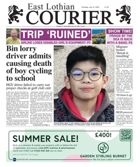 Cover of East Lothian Courier