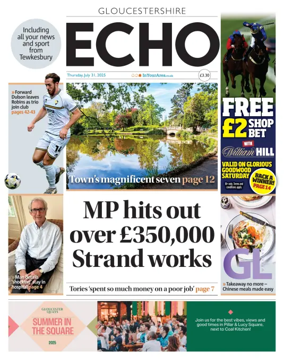 Cover of Gloucestershire Echo