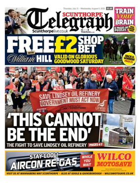 Cover of Scunthorpe Telegraph