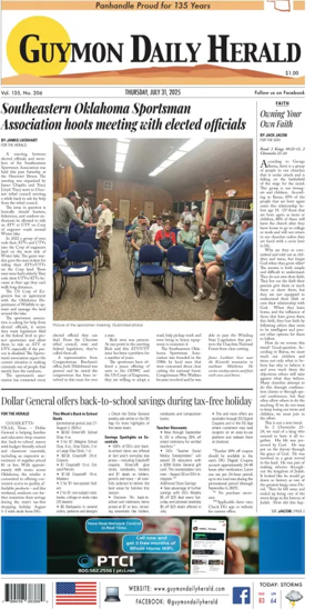 Cover of Guymon Daily Herald