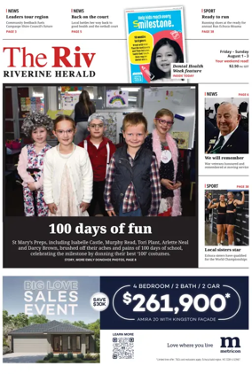 Cover of The Riverine Herald