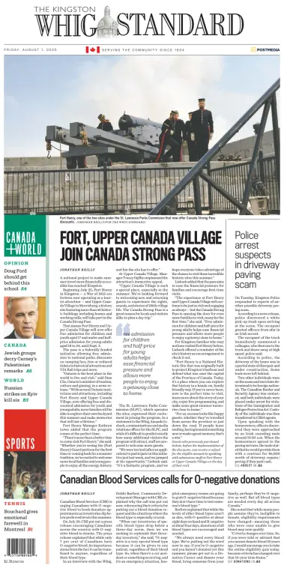 Cover of Kingston Whig-Standard