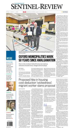 Cover of Sentinel-Review (Woodstock)