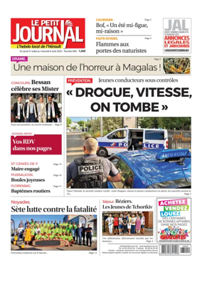 Cover of Le Petit Journal - L'hebdo local de l'Hérault