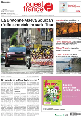 Cover of Ouest France (Guingamp)