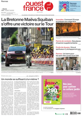 Cover of Ouest France (Rennes)