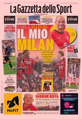 Cover of La Gazzetta dello Sport - Bologna