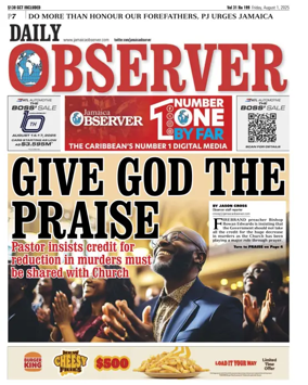 Cover of Daily Observer (Jamaica)