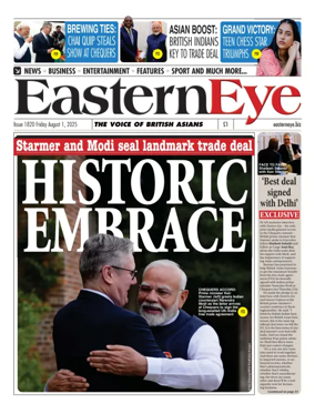 Cover of Eastern Eye (UK)