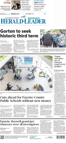 Cover of Lexington Herald-Leader