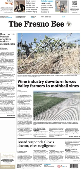 Cover of The Fresno Bee