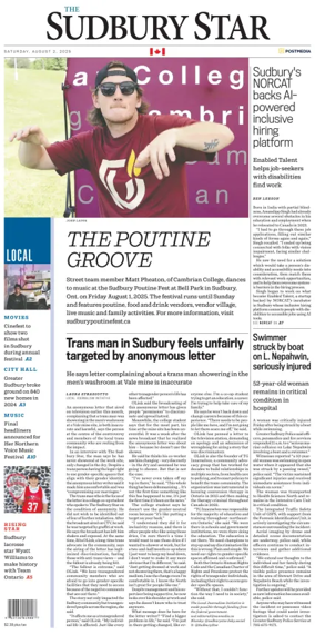 Cover of The Sudbury Star