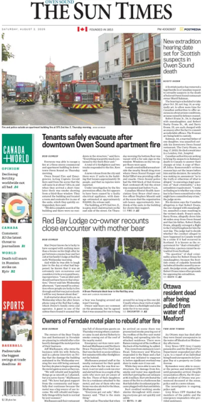 Cover of The Sun Times (Owen Sound)