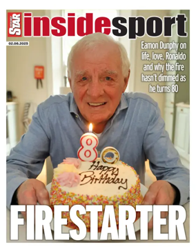 Cover of Irish Daily Star - Inside Sport