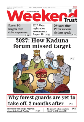 Cover of Weekly Trust