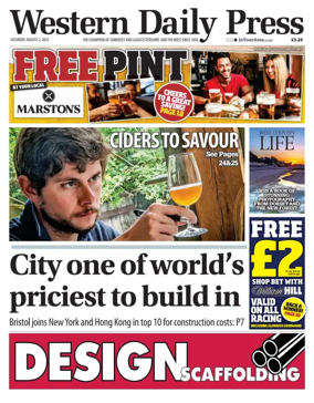 Cover of Western Daily Press (Saturday)