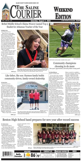 Cover of The Saline Courier Weekend