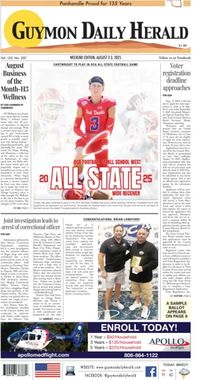 Cover of Guymon Daily Herald