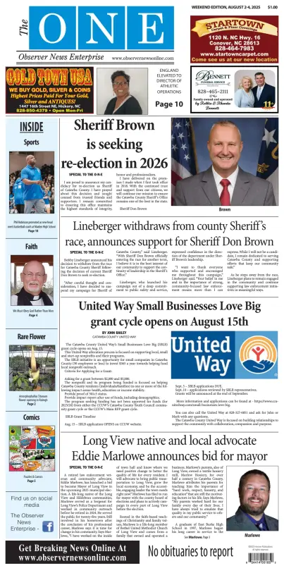 Cover of Observer News Enterprise