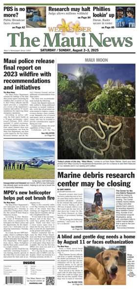 Cover of The Maui News - Weekender