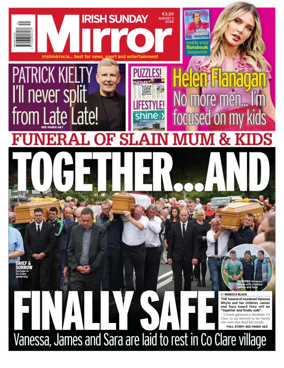 Cover of Irish Sunday Mirror