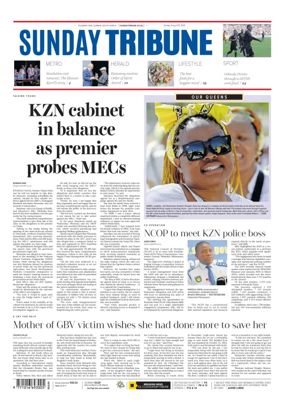 Cover of Sunday Tribune