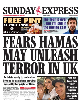 Cover of Sunday Express