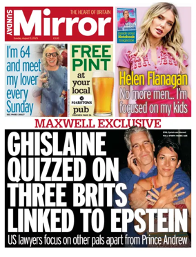 Cover of Sunday Mirror