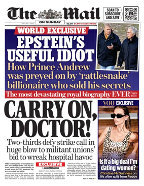 Cover of The Mail on Sunday