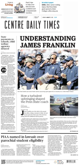 Cover of Centre Daily Times (Sunday)