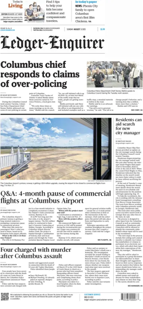 Cover of Ledger-Enquirer (Sunday)