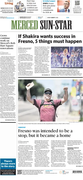 Cover of Merced Sun-Star (Saturday)
