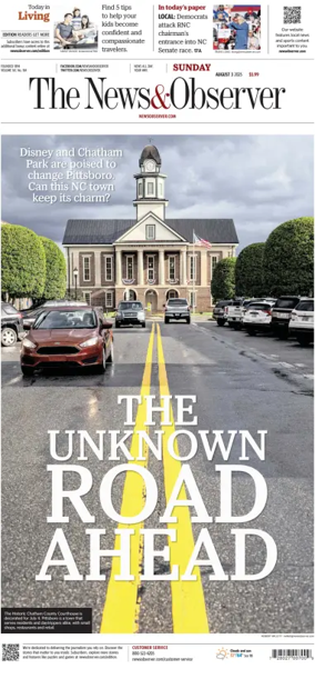 Cover of The News & Observer (Sunday)