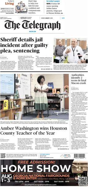 Cover of The Telegraph (Macon) (Sunday)