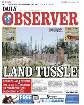Cover of Daily Observer (Jamaica)