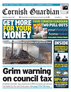 Cover of Cornish Guardian (Bodmin & East Cornwall)