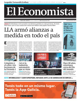 Cover of El Economista (Argentina)