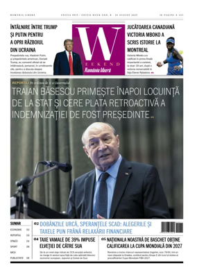 Cover of Romania Libera - Friday Edition