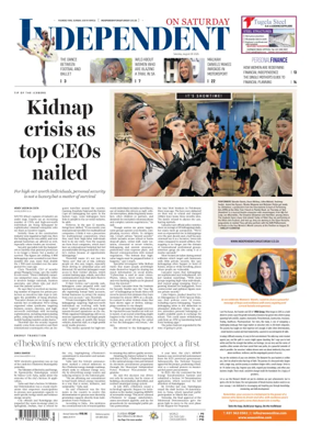 Cover of The Independent on Saturday